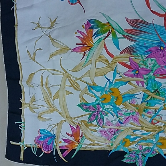 Christian Dior silk scarf size 34 x 34 Made in Italy Vintage - Picture 5 of 15